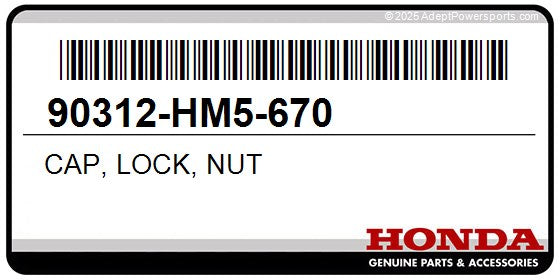 Honda Lock Nut Cap 90312-HM5-670 – OEM Fitment - Dunes 2 Dezert SXS