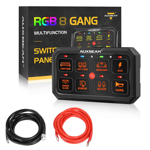 RGB Series 6/8/12 Gang LED Switch Panel,Off Road Light Controller - Dunes 2 Dezert SXS