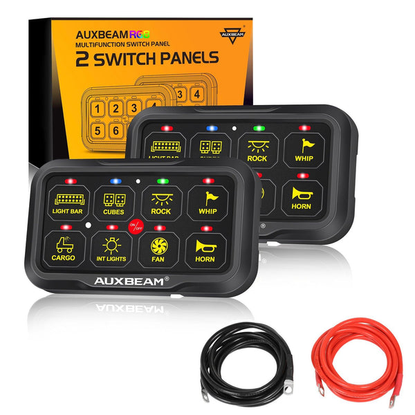 RGB Series 6/8/12 Gang LED Switch Panel,Off Road Light Controller - Dunes 2 Dezert SXS