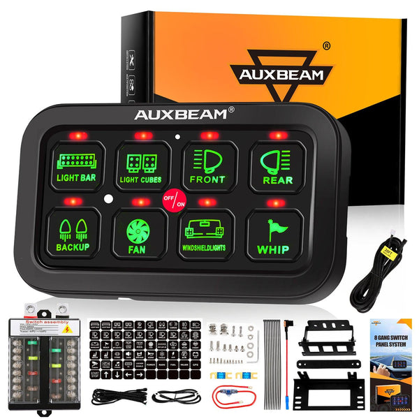 Single Series 6/8 Gang LED Switch Panel,Off Road Light Controller - Dunes 2 Dezert SXS