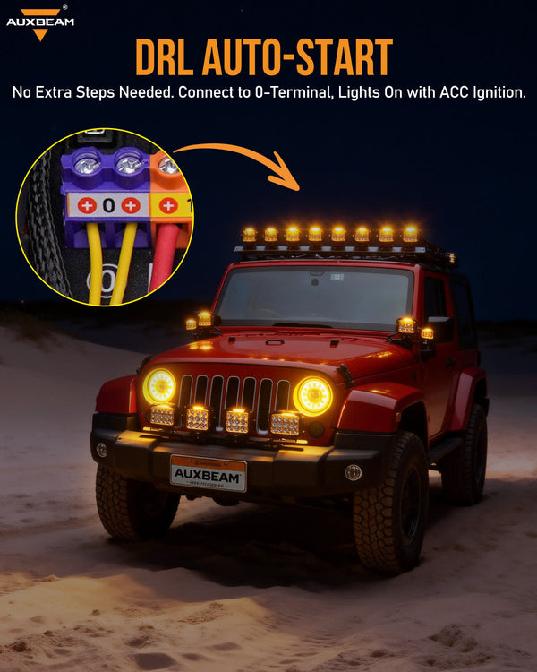 Auxbeam KS-80 RGB Switch Panel 120A - Dunes 2 Dezert SXS