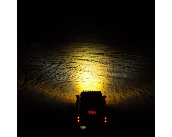 Rigid 360 Connect 30-inch RGBW LED light bar features six pods with spot and drive beams, adjustable curve, and vibrant backlight