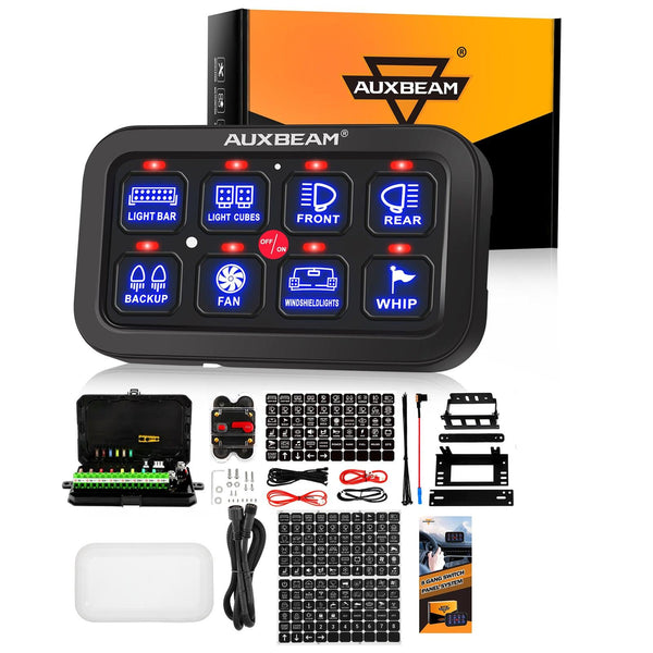 Single Series 6/8 Gang LED Switch Panel,Off Road Light Controller - Dunes 2 Dezert SXS