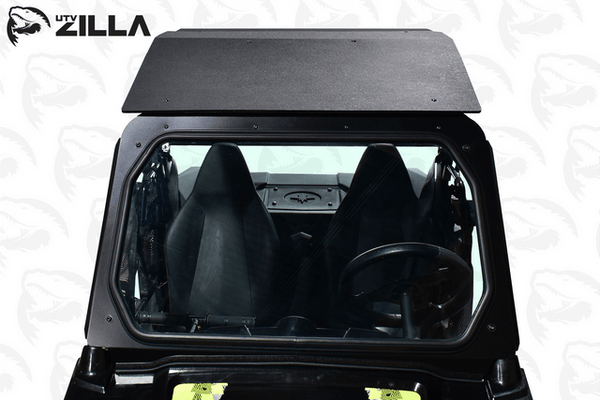 1/4-inch thick hard plastic roof for Polaris RZR 170, CNC cut, UV and water resistant with black stainless hardware