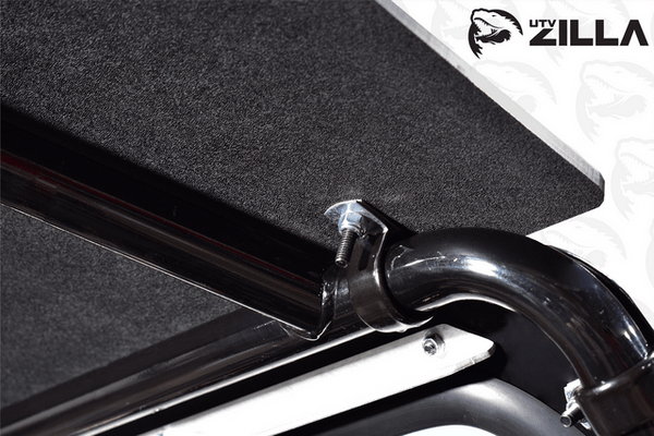 1/4-inch thick hard plastic roof for Polaris RZR 170, CNC cut, UV and water resistant with black stainless hardware