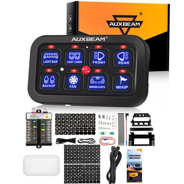 Single Series 6/8 Gang LED Switch Panel,Off Road Light Controller - Dunes 2 Dezert SXS