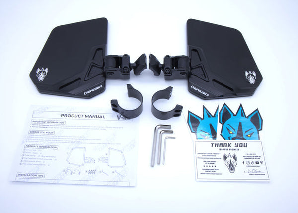 Cuero UTE Side Mirrors (Set of 2) – Billet Utility UTV - Dunes 2 Dezert SXS