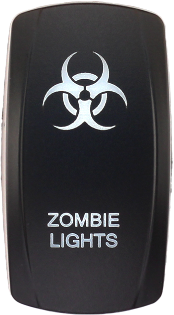 Zombie Lights rocker switch cover designed for Contura V bodies, fits XTC, sPod, and Daystar, for off-road lighting controls