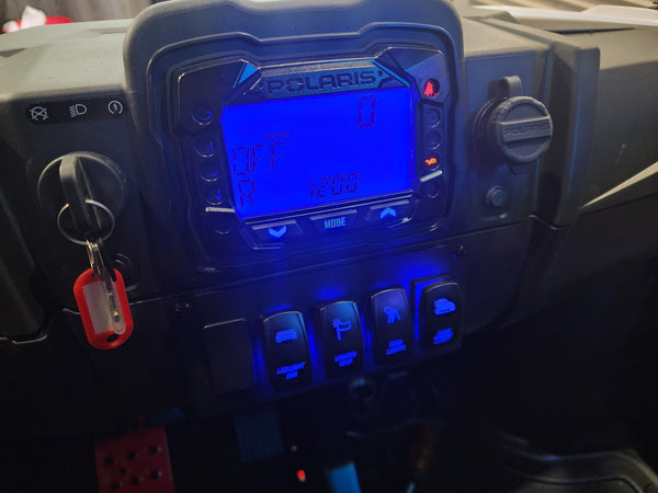 SFM Polaris 200 EFI PCI Kenwood Mount – StayFlush - Dunes 2 Dezert SXS