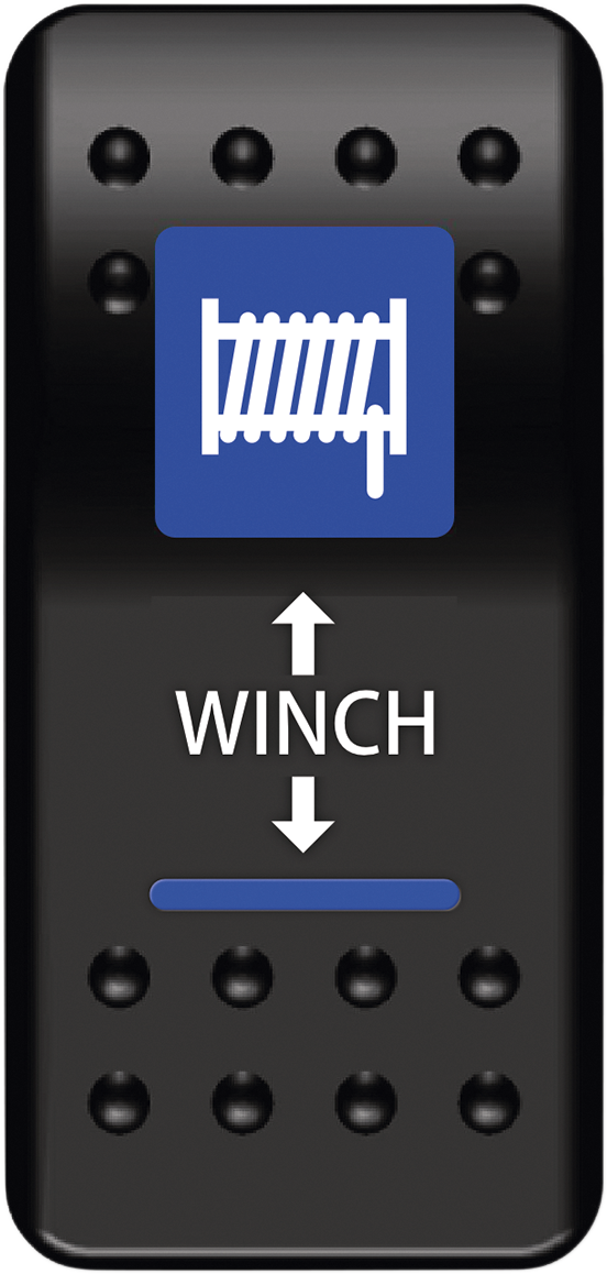 MOOSE OFFROAD Rocker Switch - Winch WN-I-O
