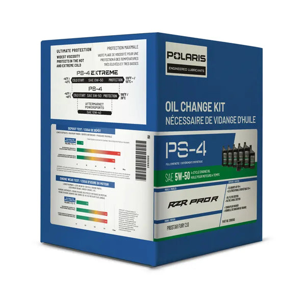 Polaris RZR Pro R PS-4 Oil Change Kit | 5.5 Qt 5W-50 OEM - Dunes 2 Dezert SXS