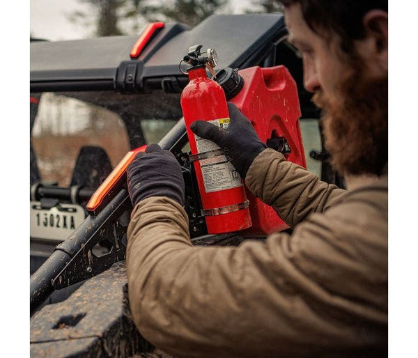 Quick-Release Fire Extinguisher Mount for MOLLE Panel - Dunes 2 Dezert SXS