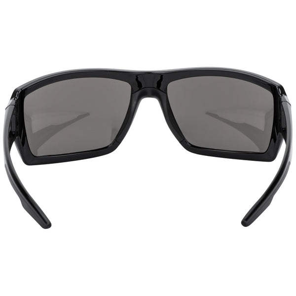 Masterson motorcycle sunglasses with flash mirror lenses and oleophobic and hydrophobic coatings for clear road visibility