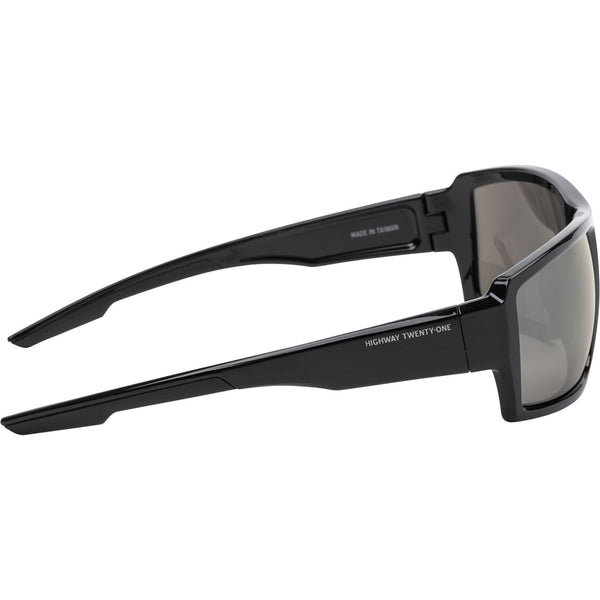 Masterson motorcycle sunglasses with flash mirror lenses and oleophobic and hydrophobic coatings for clear road visibility