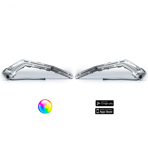 5150 Whips 187 Style Can-Am Eyebrows w/ Control Harness - Dunes 2 Dezert SXS