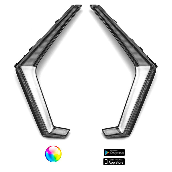 5150 Whips 187 Style RZR Fangs w/ Control Harness - Dunes 2 Dezert SXS