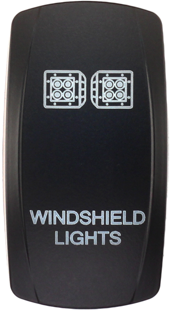 Windshield Lights rocker switch cover compatible with Contura V, XTC, sPod, and Daystar systems, rocker actuator only
