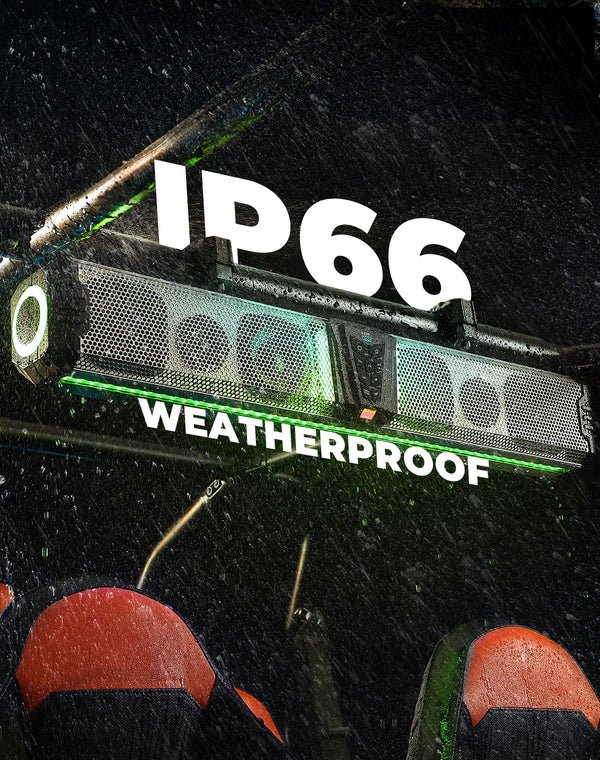 KEMIMOTO Midnight S80 32" Aluminum 6-Speaker RGB Soundbar Silver - Dunes 2 Dezert SXS