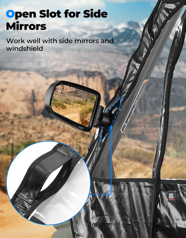 UTV Cab Enclosure for Polaris Ranger XP 1000 Crew 2019-2024 - Dunes 2 Dezert SXS