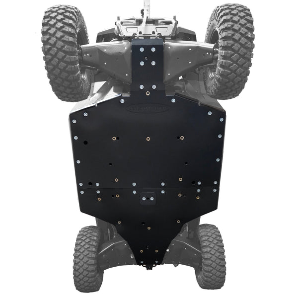 Factory UTV UHMW skid plate for Polaris Xpedition offering premium protection for off-road use and engine safety with X-Brace upgrade