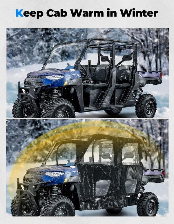 UTV Cab Enclosure for Polaris Ranger XP 1000 Crew 2019-2024 - Dunes 2 Dezert SXS