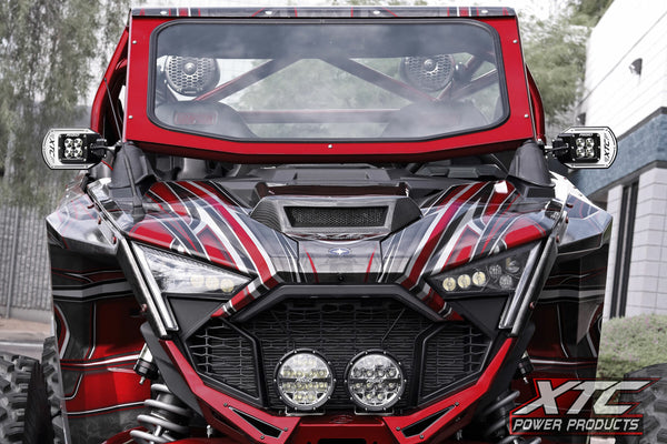 Side Mirrors W/2.00 Clamp Roll Cage Bar Clamp 2.00