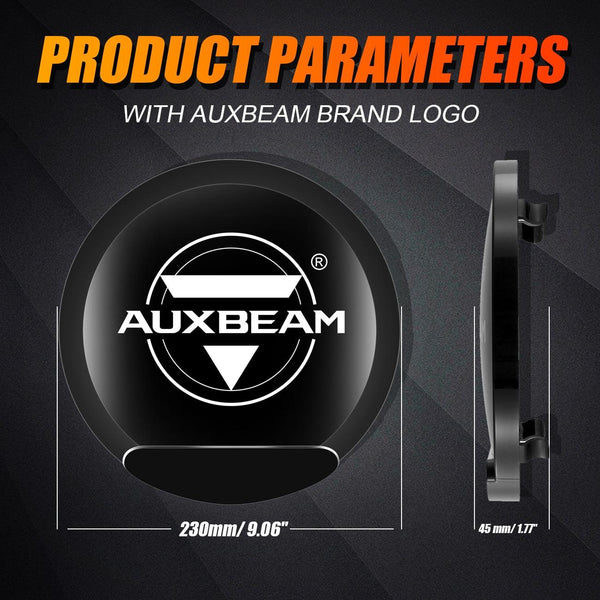 (2pcs/set) 7 Inch/ 9 Inch Round LED Driving Light Black Cover Light Shield Cover - Dunes 2 Dezert SXS