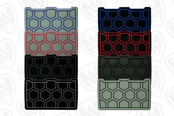 Moto Armor RZPRO4 interior door liners with CNC-cut foam and 3M adhesive, designed to reduce noise and enhance interior style