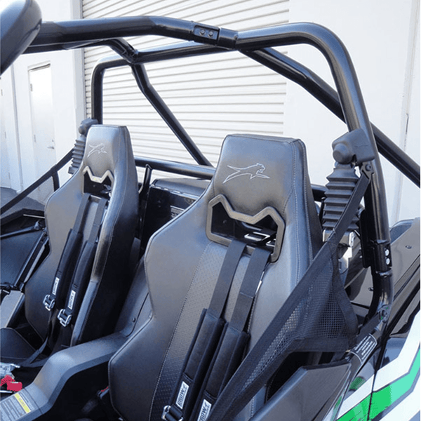 Factory UTV Harness Bar installed on Arctic Cat Wildcat 1000 for 4- or 5-point harness safety with bolt-on, no-drill installation