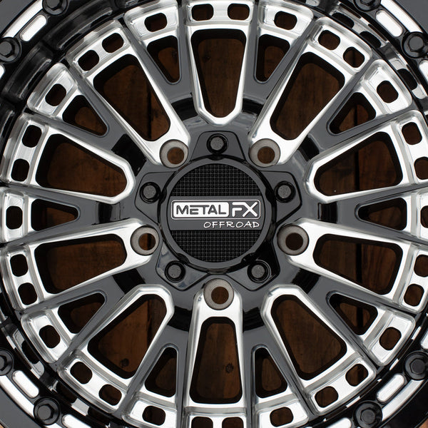 Slayer R Beadlock – Gloss Black Contrast Cut (Polaris 5-Lug) - Dunes 2 Dezert SXS