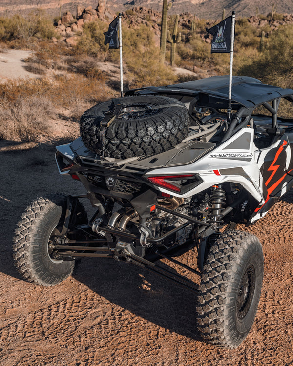 Can-Am Maverick R Volt Tire Rack for Baja Box - Dunes 2 Dezert SXS