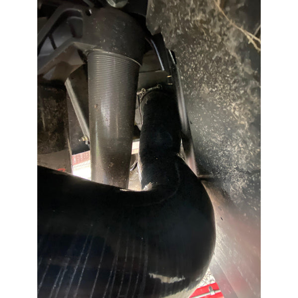 RPM Big Fatty silicone intake tube upgrade for Polaris RZR Pro XP, Turbo R, and Pro S with 6-ply strength and OEM fitment.