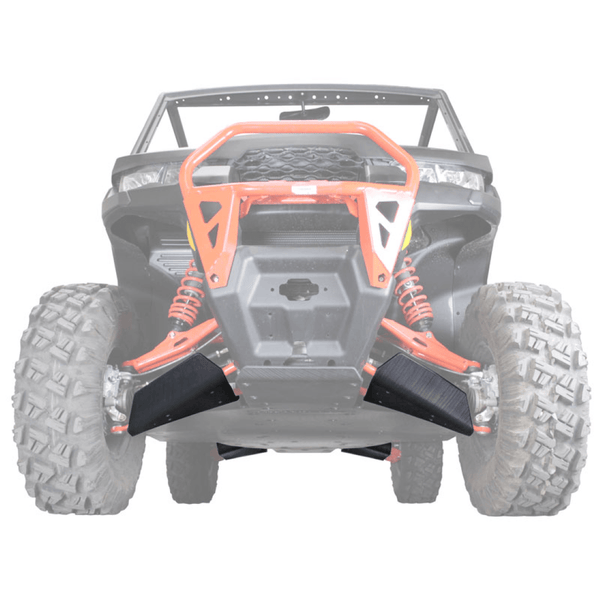 Can-Am Defender MAX with Factory UTV UHMW A-Arm Guards for race-level protection using durable 3/8" molded UHMW construction