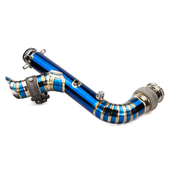 Lightweight titanium 3-inch RPM E-Valve exhaust for Can-Am X3 adds horsepower and sport tone with push-button valve control.