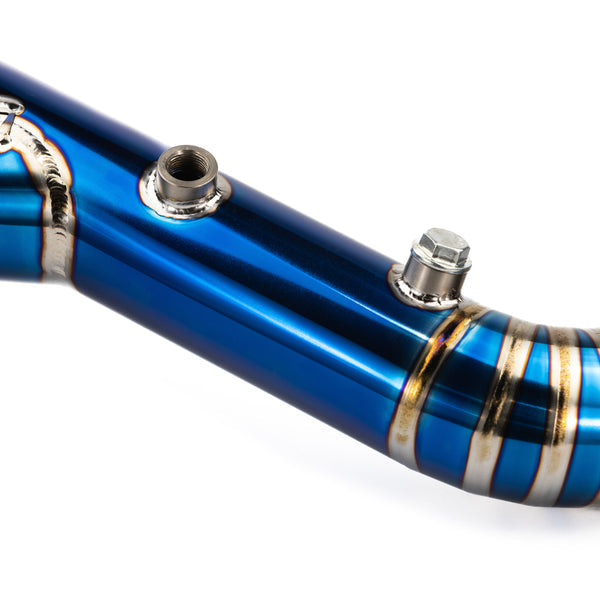 Lightweight titanium 3-inch RPM E-Valve exhaust for Can-Am X3 adds horsepower and sport tone with push-button valve control.