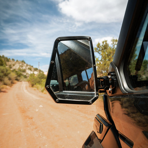 Cuero UTE Side Mirrors (Set of 2) – Billet Utility UTV - Dunes 2 Dezert SXS