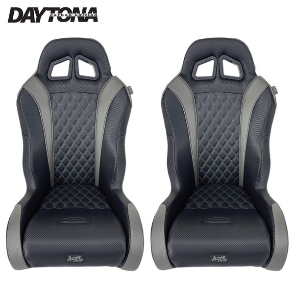 Aces Racing Carbon Daytona Seats Pair | UTV Suspension Seats - Dunes 2 Dezert SXS