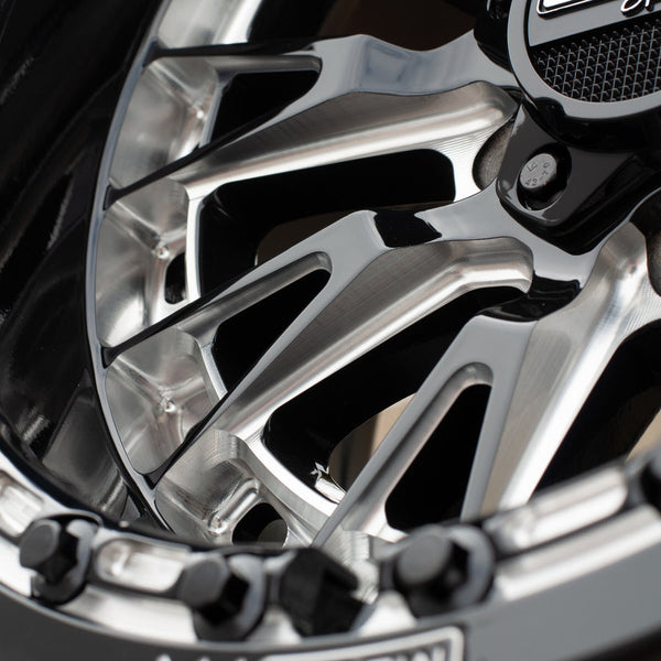 Slayer R Beadlock – Gloss Black Contrast Cut (Polaris 5-Lug) - Dunes 2 Dezert SXS