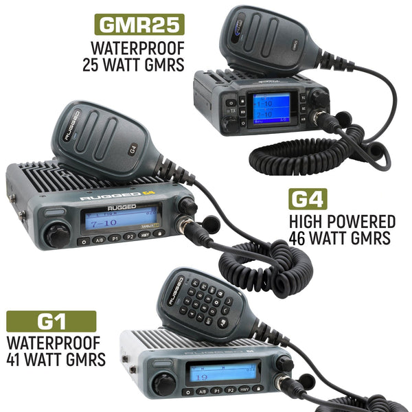 Jeep Wrangler JK and JKU Two-Way GMRS Mobile Radio Kit - Dunes 2 Dezert SXS