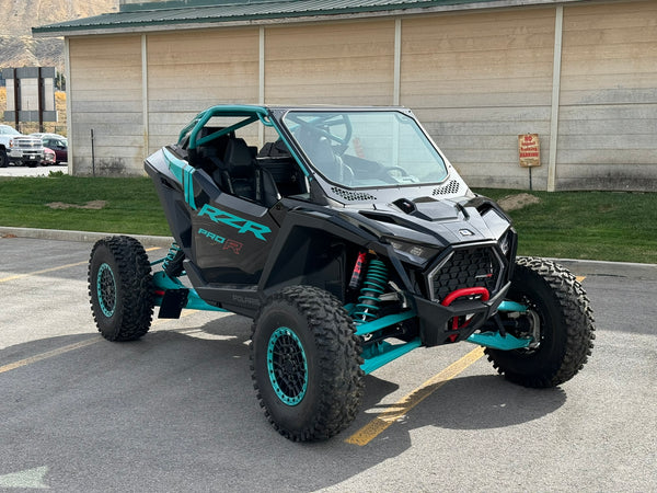 Voodoo Riders Pro XP Glass Windshield by Moto Armor - Dunes 2 Dezert SXS