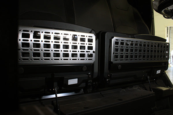 Polaris Xpedition Rear Seat 60/40 Molle Panel Pair – Black - Dunes 2 Dezert SXS