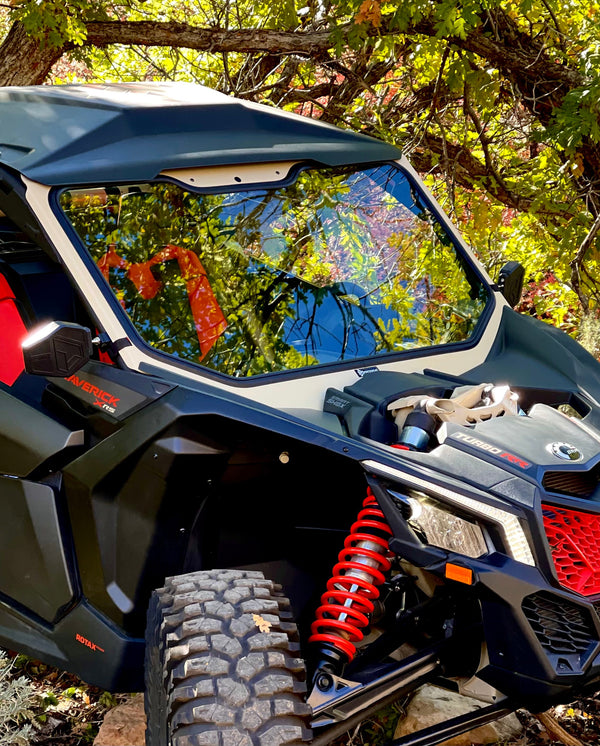 Can-Am X3 2.0 Non-Vented Glass Windshield - Dunes 2 Dezert SXS