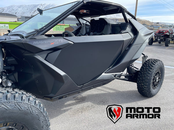 Maverick R 2 Seat Aluminum Doors – Moto Armor - Dunes 2 Dezert SXS
