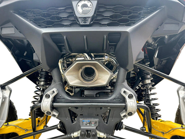 RPM Maverick R E-Valve 3-inch stainless sport muffler with electronic valve for switchable exhaust modes and OEM tip compatibility