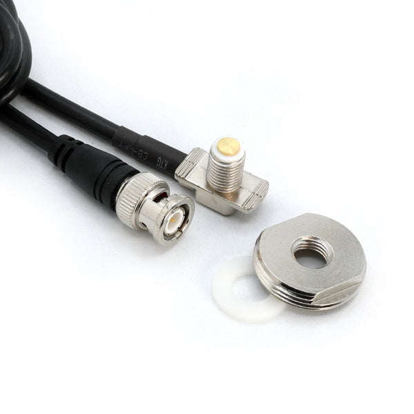 15 Ft Antenna Coax Cable with BNC Connector and 3/8 NMO Mount - Dunes 2 Dezert SXS