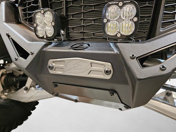 Elektric Offroad Designs UTV Winch Fairlead Cover Plate | Gun Metal - Dunes 2 Dezert SXS