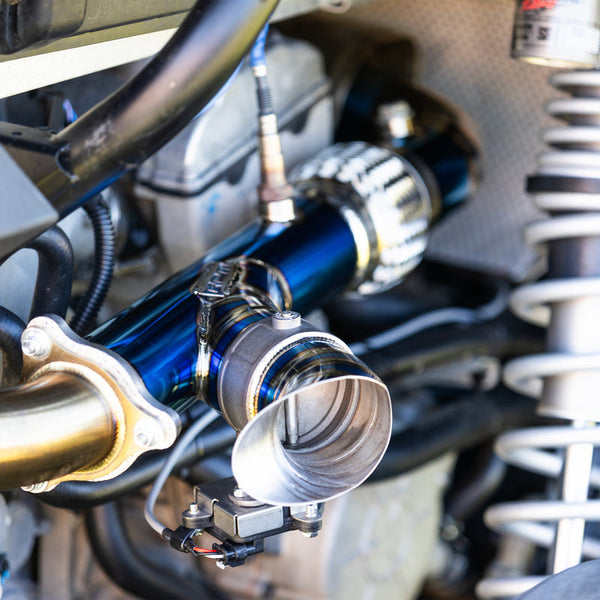 RPM 3" Titanium E-Valve Exhaust – RZR Turbo Models - Dunes 2 Dezert SXS