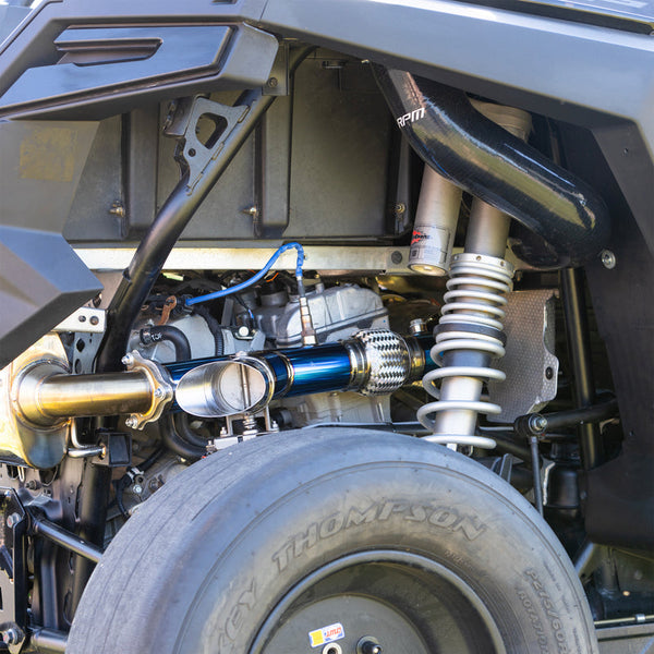 RPM 3" Titanium E-Valve Exhaust – RZR Turbo Models - Dunes 2 Dezert SXS