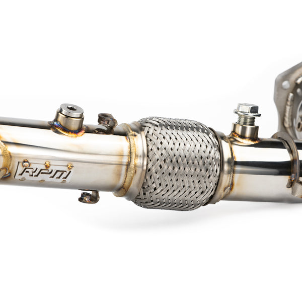 RPM RZR 2.5" E-Valve exhaust with electronic dump for Turbo R, Pro XP & XPT; adds horsepower and turbo sound at the push of a button.