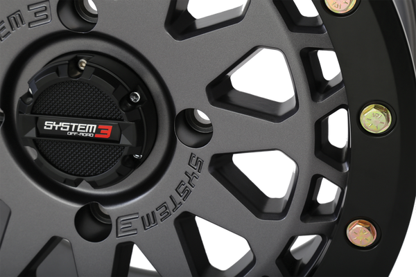 System 3 SB-6 Beadlock Wheel - Gunmetal Grey - Dunes 2 Dezert SXS